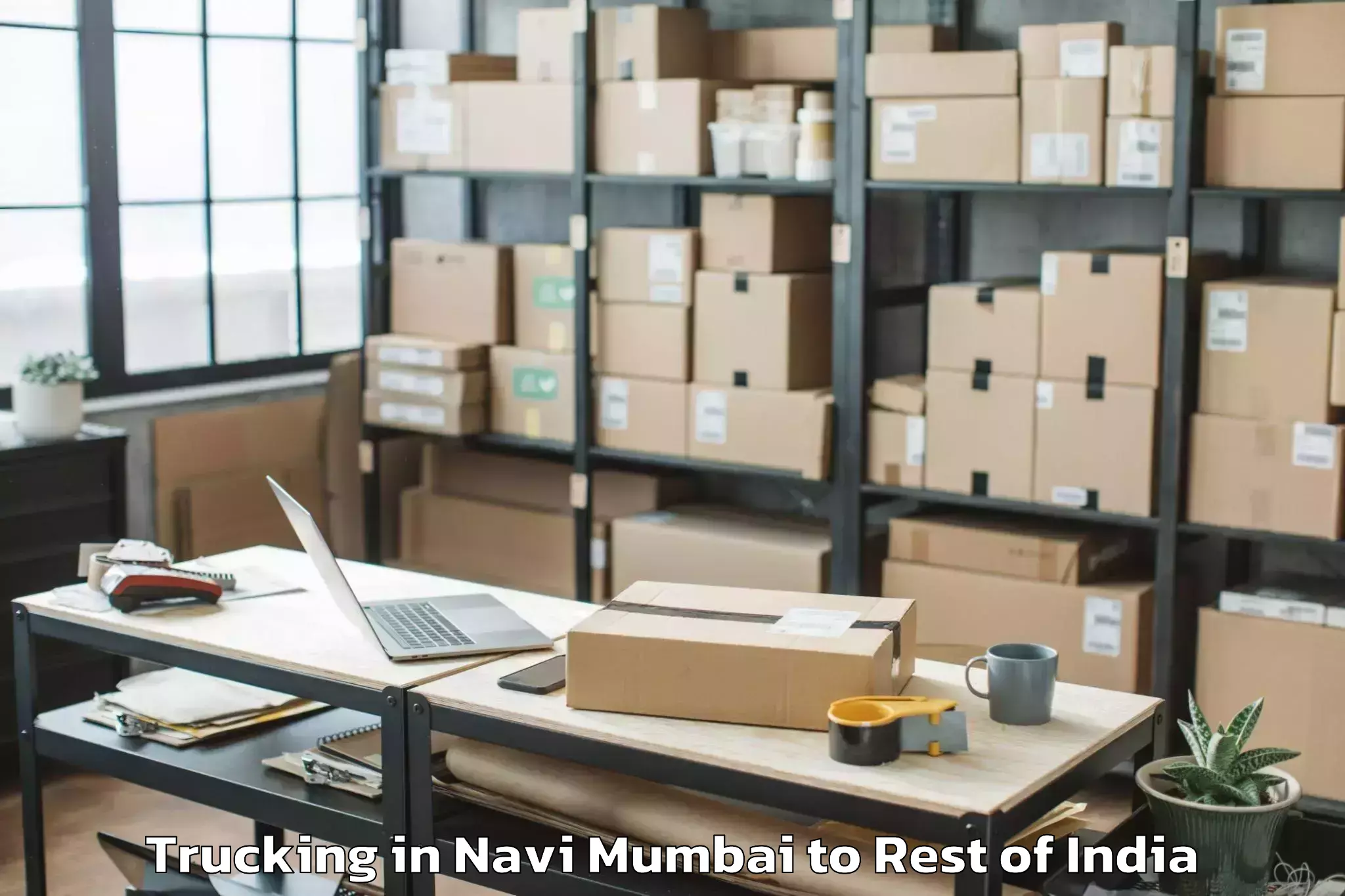 Book Navi Mumbai to Naushera Trucking Online